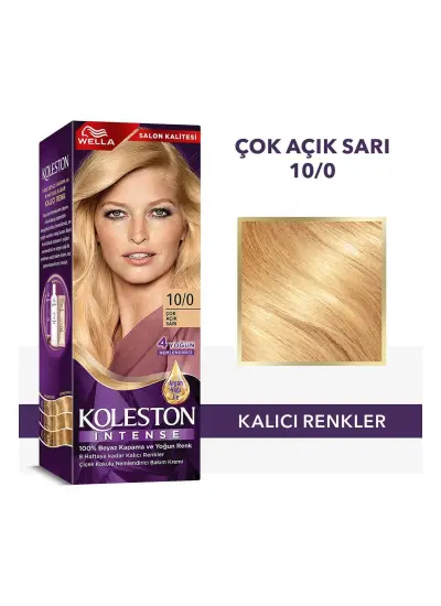 Koleston Intense Saç Boyası 10/0 Çok Açık Sarı - Salon Kalitesi