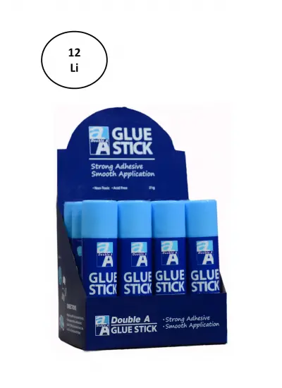 Double A Super Sticky Glue Stick Yapıştırıcı 21 Gram 12'li