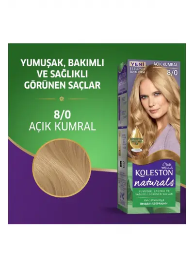 Naturals Saç Boyası Açık Kumral 8/0