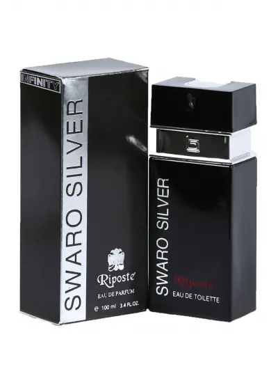 Riposte 24 Saat Etkili Erkek Parfüm - Swaro Silver - For Men 100 Ml