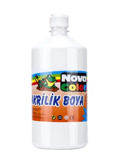 Nova Color Akrilik Boya 1 Kg Beyaz Nc-225 1