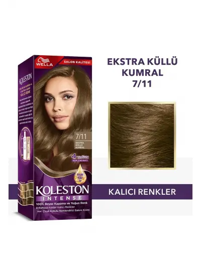 Koleston Intense Saç Boyası 7/11 Ekstra Küllü Kumral - Salon Kalitesi