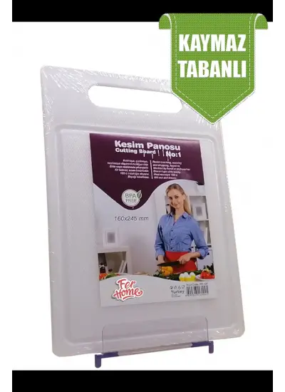 Kesme Tahtası Kaydırmaz Plastik Kesme Sunum Tahtası Pratik Kesim Panosu 160x245 Mm-FR-107