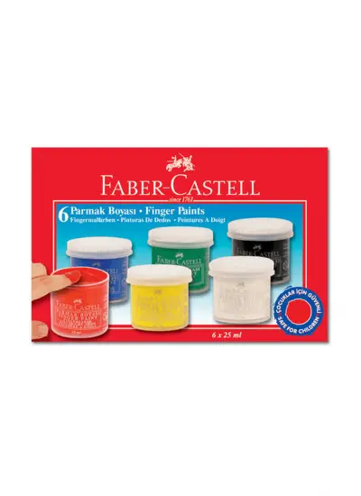 Faber Castell Parmak Boyası 6 Renk