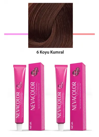 2 li Set Premium 6 Koyu Kumral - Kalıcı Krem Saç Boyası 2 X 50 g Tüp