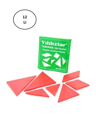 Yıldızlar Tangram Zeka Oyunu 12'li