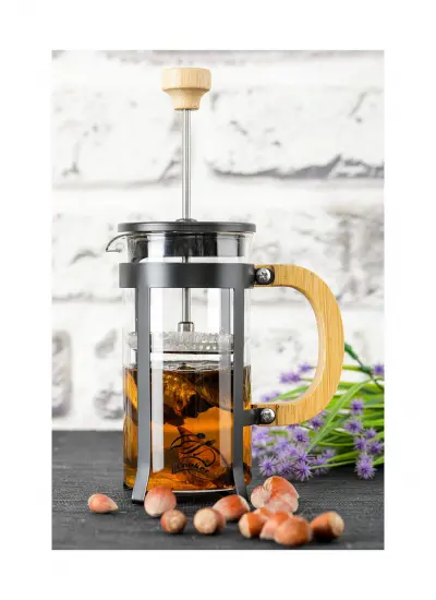 Lüx Cam 350 ml French Press Siyah