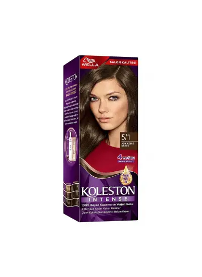 Koleston Intense Saç Boyası 5/1 Ekstra Küllü Kahve - Salon Kalitesi