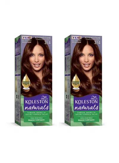 Naturals Saç Boyası Koyu Kestane 3/4 2x Paket