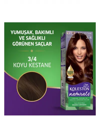 Naturals Saç Boyası Koyu Kestane 3/4