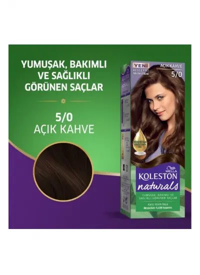 Naturals Saç Boyası Açık Kahve 5/0 2x Paket