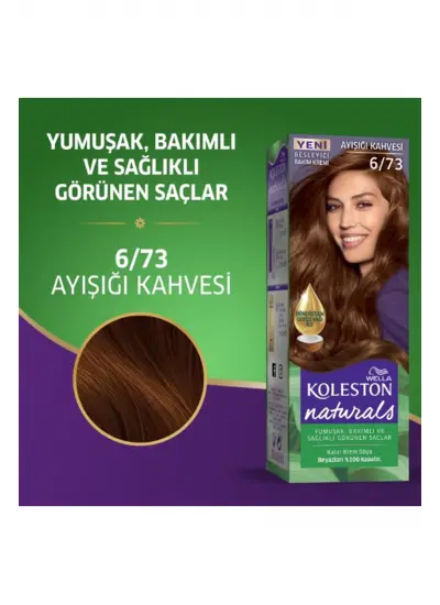 Naturals Saç Boyası Ayışığı Kahvesi 6/73 2x Paket