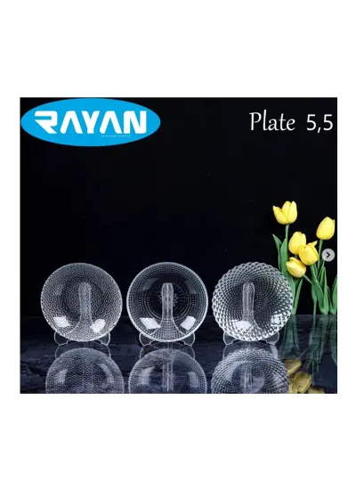 Rayan Plate Noktalı Cam Çerezlik