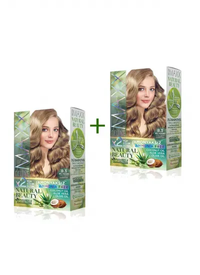 2 Paket Natural Beauty Amonyaksız Saç Boyası 8.3 Bal Köpüğü