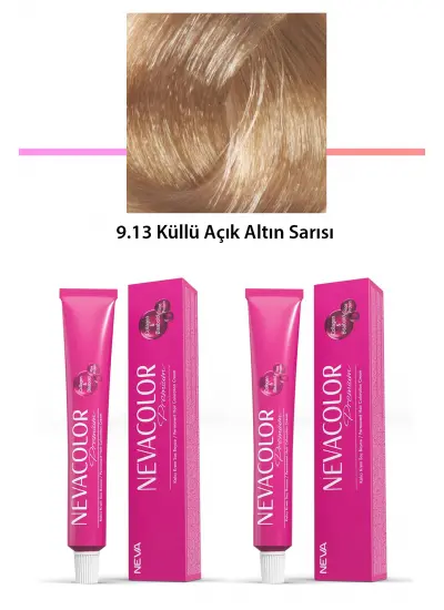 2 li Set Premium 9.13 Küllü Açık Altın Sarısı - Kalıcı Krem Saç Boyası 2 X 50 g Tüp