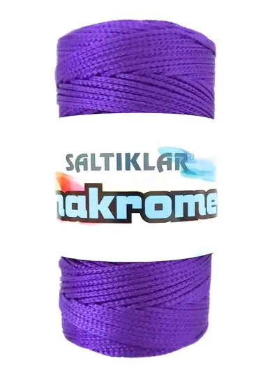 1 Adet Polyester Makrome İpi 4250 Mor 100 gr