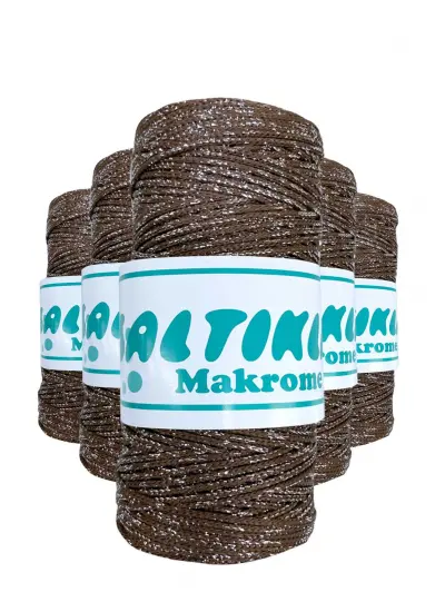 5 Adet Polyester Simli Makrome İpi SG-2080