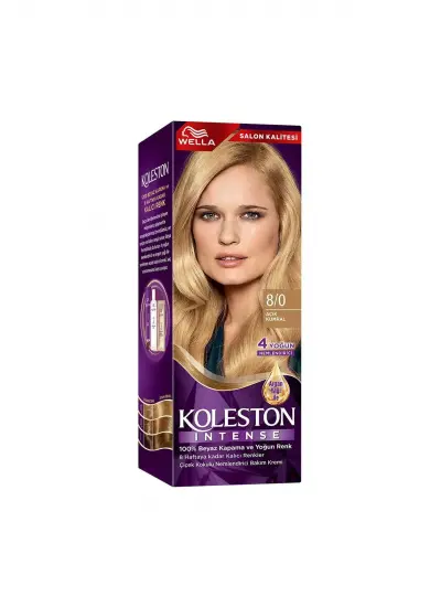 Koleston Intense Saç Boyası 8/0 Açık Kumral - Salon Kalitesi