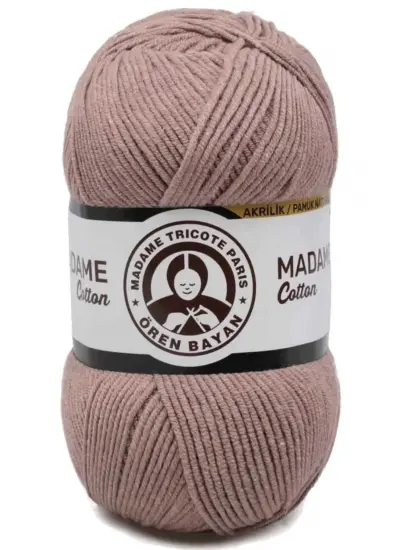 1 Adet Madame Cotton El Örgü İpi Yünü 100 gr 057 Açık Kahve