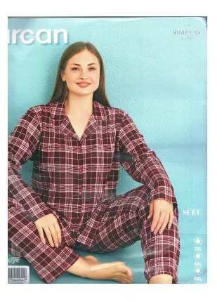 Battal Süet Düğmeli Uzunkol Pijama Takımı Battal Süet Düğmeli Uzunkol Pijama Takımı