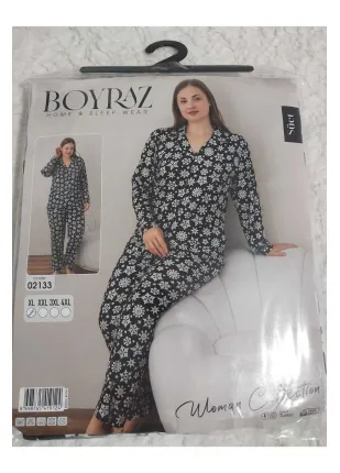 BÜYÜK BEDEN KADIN SÜET BATTAL ÖNDEN DÜĞMELİ UZUN KOLLU PAMUKLU PİJAMA TAKIM BÜYÜK BEDEN KADIN SÜET BATTAL ÖNDEN DÜĞMELİ UZUN KOLLU PAMUKLU PİJAMA TAKIM