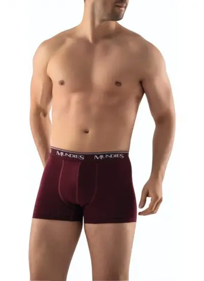 12 Adet Bordo Renk Likralı Boxer