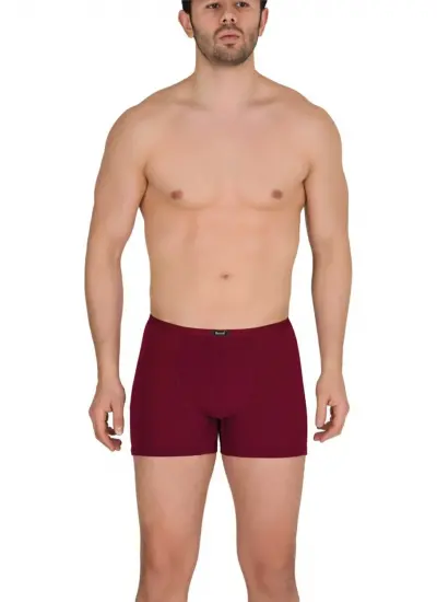 3 Adet Bordo Renk Ince Kemerli Modal Boxer