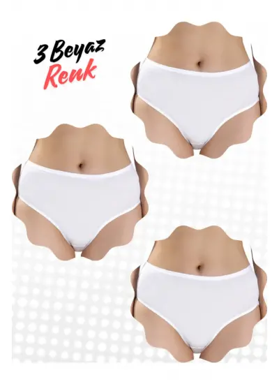 Yüksek Bel Bato Tarzında Bikini 3 Lü Adet Ekonomik Set (Ultra Kalitededir)