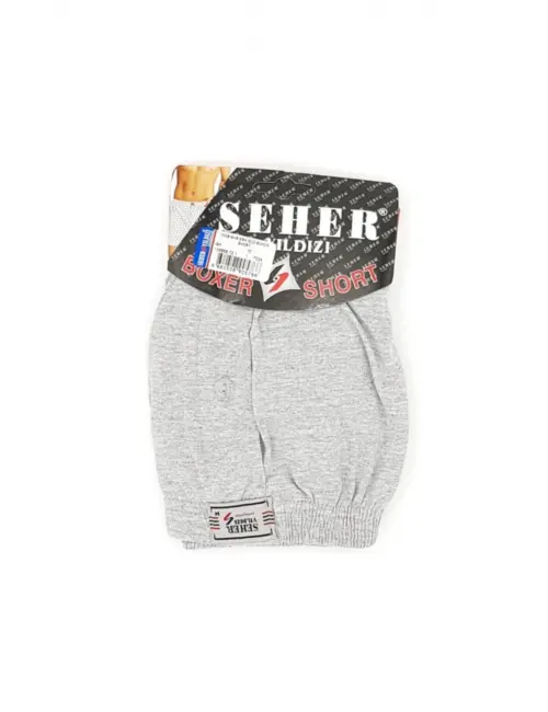 2 Adet Gri Renk Penye Boxer