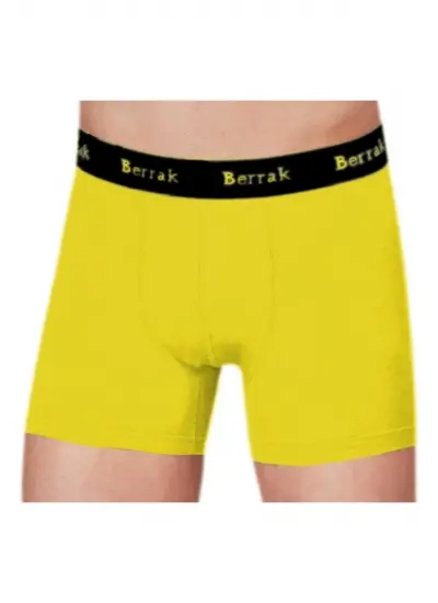 3 Adet Sarı Renk Modal Boxer