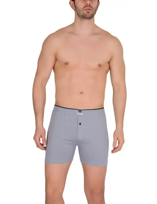 1099 Kaliteli Pamuklu Penye Erkek Düz Renkli Boxer Şort