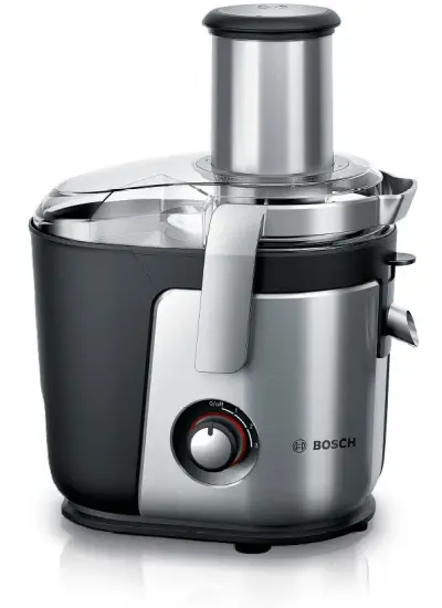 Bosch Mes4010 VitaJuice Geleneksel Katı Meyve Sıkacağı VitaJuice 4 1200 W Gümüş, Siyah