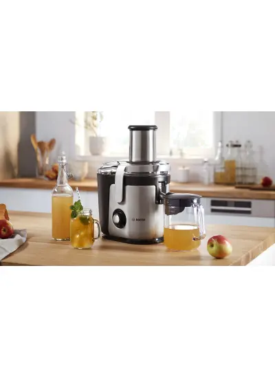 Bosch Mes4010 VitaJuice Geleneksel Katı Meyve Sıkacağı VitaJuice 4 1200 W Gümüş, Siyah