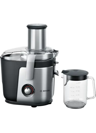 Bosch Mes4010 VitaJuice Geleneksel Katı Meyve Sıkacağı VitaJuice 4 1200 W Gümüş, Siyah