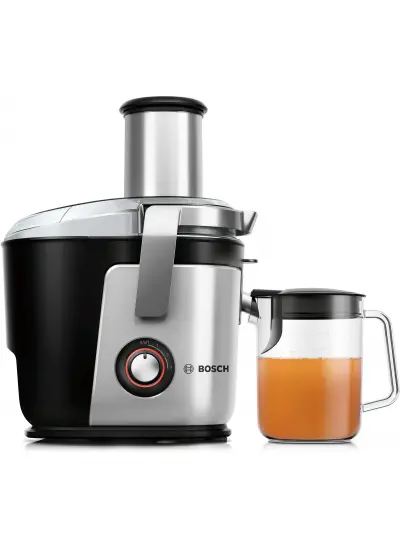 Bosch Mes4010 VitaJuice Geleneksel Katı Meyve Sıkacağı VitaJuice 4 1200 W Gümüş, Siyah