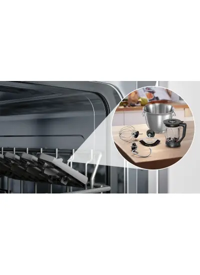 Bosch Mum9yx5s12 Serie 8 Kitchen machine with scale OptiMUM 1600 W Gümüş, Siyah