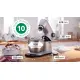 Bosch Mum9yx5s12 Serie 8 Kitchen machine with scale OptiMUM 1600 W Gümüş, Siyah