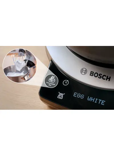 Bosch Mum9yx5s12 Serie 8 Kitchen machine with scale OptiMUM 1600 W Gümüş, Siyah