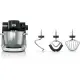 Bosch Mums6zs00 Serie 6 Kitchen machine with scale 1600 W Siyah, Fırçalanmış paslanmaz çelik