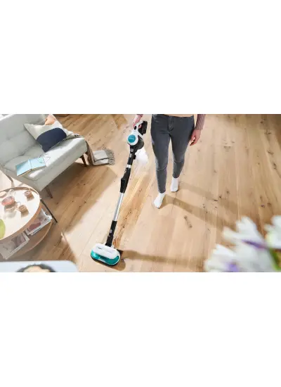 Bosch Bcs71hyg1 2'si 1 arada Süpürme ve Silme Unlimited 7 ProHygienic Aqua Beyaz