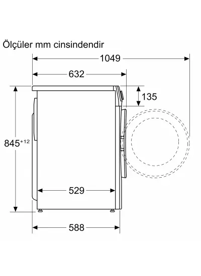 Bosch WGA242ZXTR Serie 4 Çamaşır Makinesi 9 kg 1200 dev./dak., Gümüş