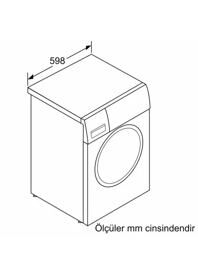 Bosch WGA242ZXTR Serie 4 Çamaşır Makinesi 9 kg 1200 dev./dak., Gümüş