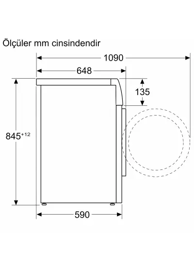 Bosch WGB254A0TR Serie 8 Çamaşır Makinesi 10 kg 1400 dev./dak.