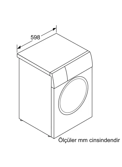 Bosch WGB254A0TR Serie 8 Çamaşır Makinesi 10 kg 1400 dev./dak.