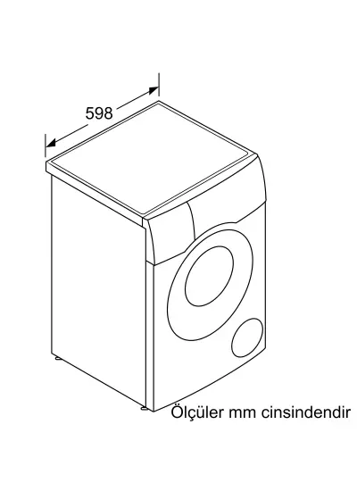 Bosch WNC254A0TR Serie 8 Kurutmalı Çamaşır Makinesi 10.5/6 kg 1400 dev./dak.