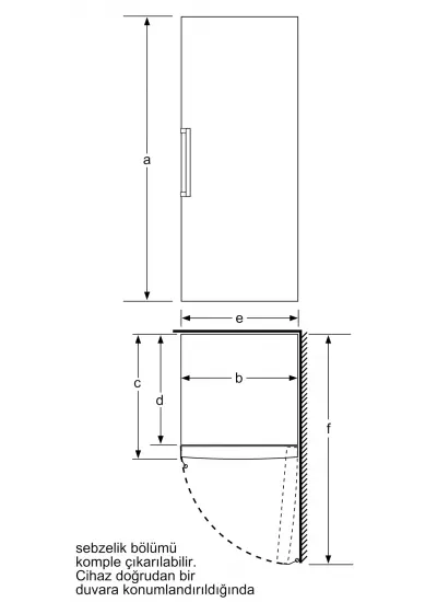 Bosch GS29VWE0N Serie 4 Solo Derin Dondurucu 161 x 60 cm Beyaz