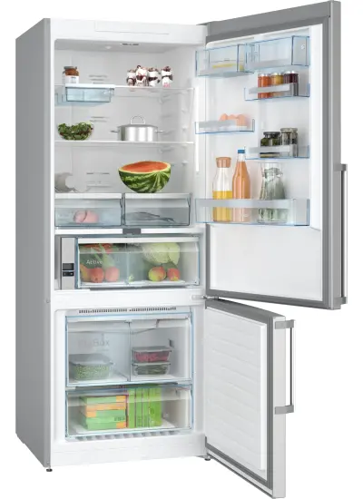 Bosch KGA76PIE0N Serie 8 Alttan Donduruculu Buzdolabı 186 x 75 cm Kolay temizlenebilir Inox