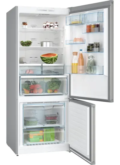 Bosch KGN76VIE0N Serie 4 Alttan Donduruculu Buzdolabı 186 x 75 cm Kolay temizlenebilir Inox