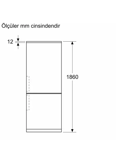 Bosch KGP76AIC0N Serie 8 Alttan Donduruculu Buzdolabı 186 x 75 cm Kolay temizlenebilir Inox