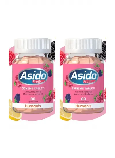 Asido Frutti ve Ekşimesine Karşı 80 Tablet X2